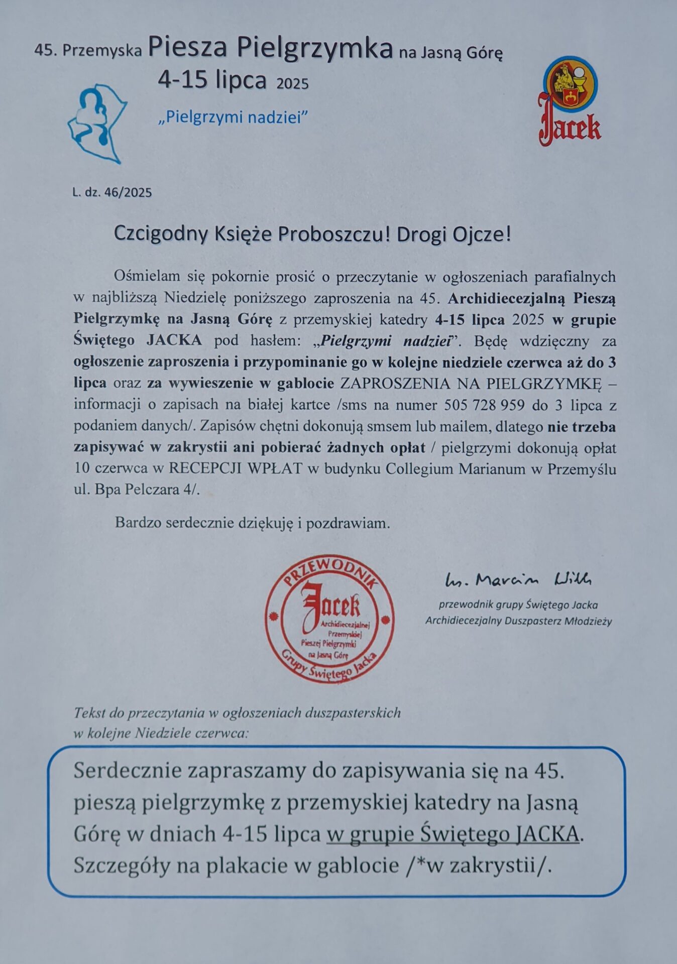 pielgrzymka na jasna gore